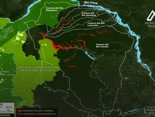 Minería ilegal arrasa con la selva amazónica ecuatoriana