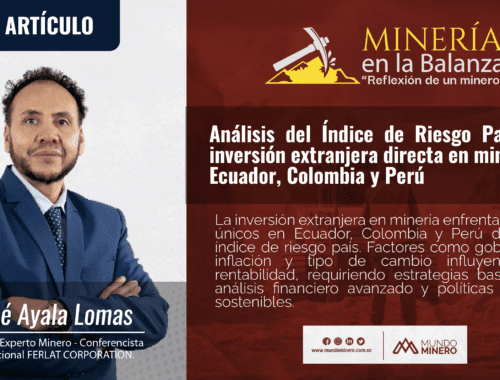 MUNDO MINERO Análisis del Índice de Riesgo País y la Inversión Extranjera Directa en Minería en Ecuador Colombia y Perú