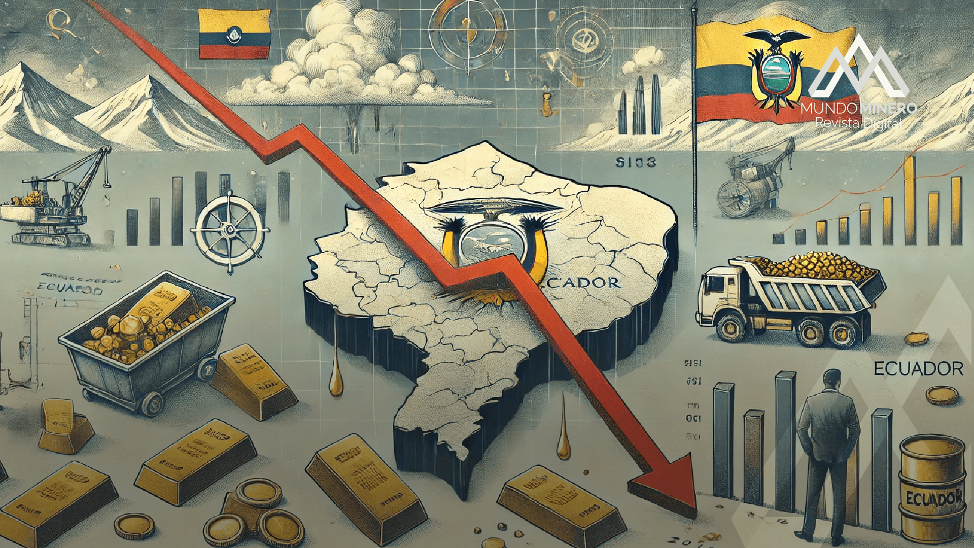 MUNDO MINERO Exportaciones mineras en Ecuador caen por primera vez desde 2018